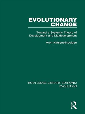 cover image of Evolutionary Change